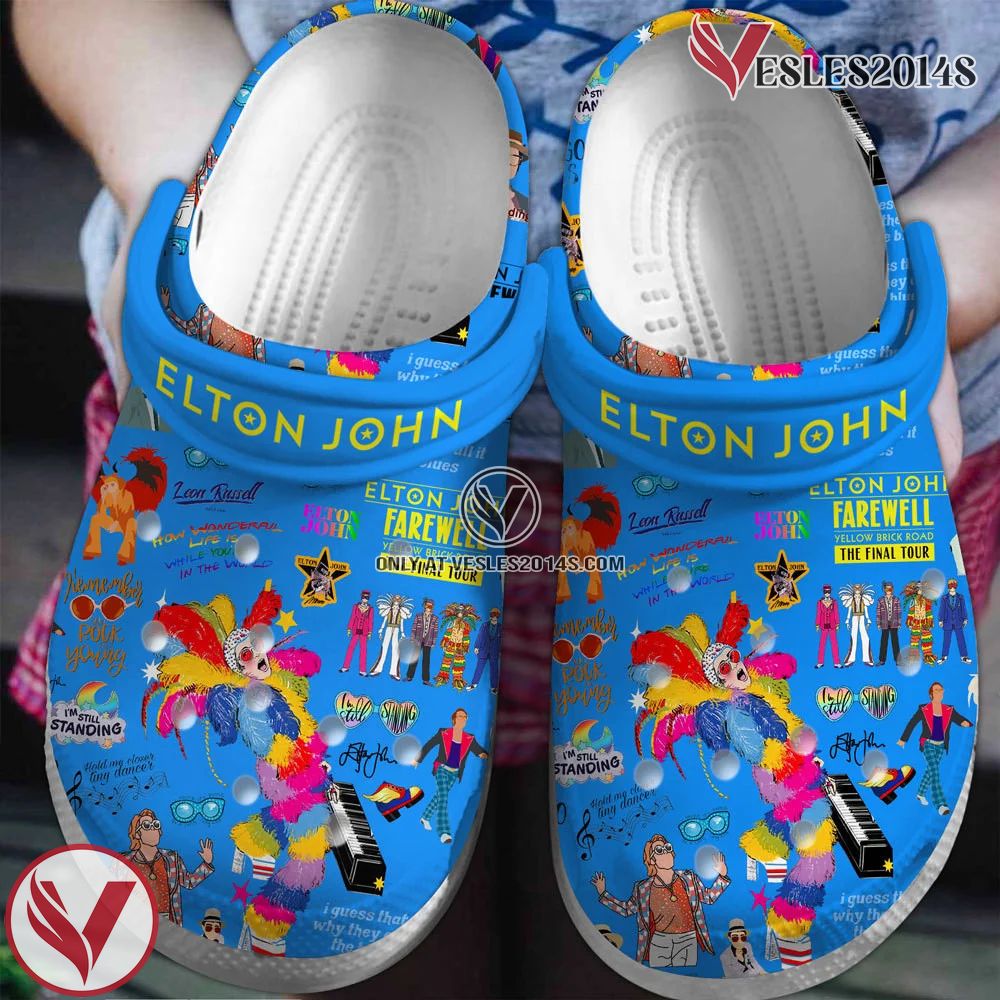 Elton John Singer Music Crocs Crocband Shoes Clogs, Unique Gifts For Fans Style 2 - Vesles2014S