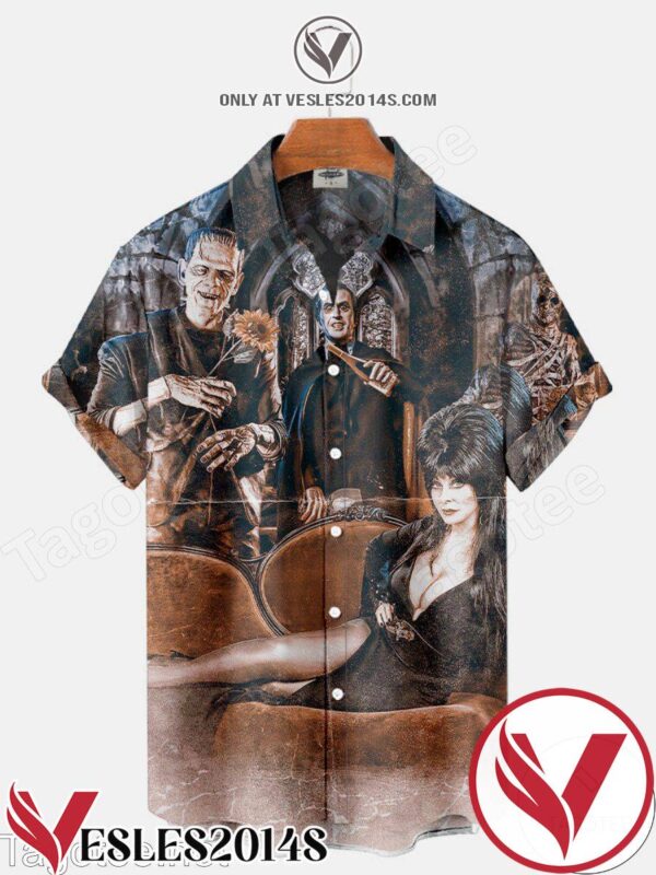 Elvira Mistress Of The Dark Halloween Hawaiian Shirt, Unique Gifts For Friends - Vesles2014S 1
