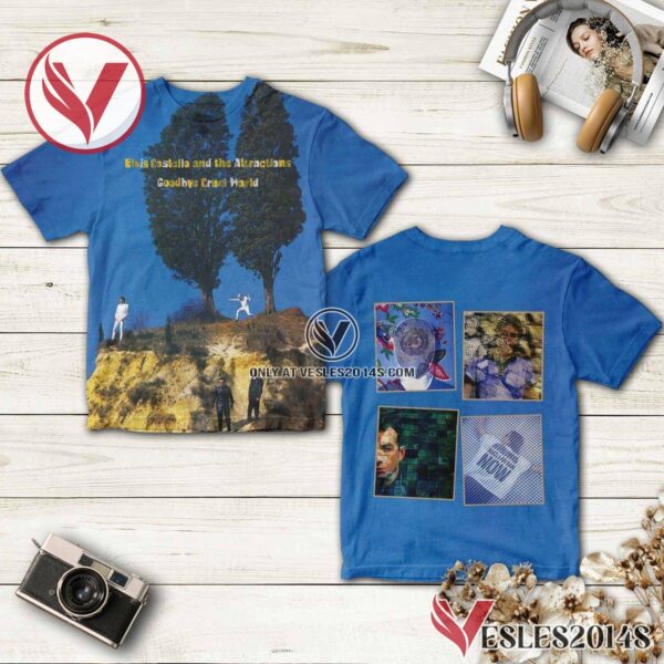 Elvis Costello And The Attractions Goodbye Cruel World Album Cover Shirt, Unique Gifts For Music Lovers - Vesles2014S