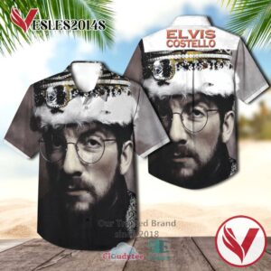 Elvis Costello King Of America Casual Hawaiian Shirt, Best Gifts For Summer Vesles2014S 1