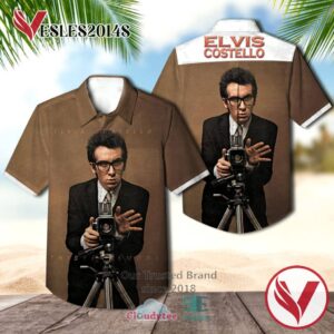 Elvis Costello This Year's Model Casual Hawaiian Shirt, Best Gifts For Summer Vesles2014S