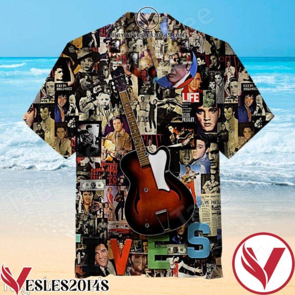 Elvis Lives Collage Hawaiian Shirt, Unique Gifts For Friends - Vesles2014S 1
