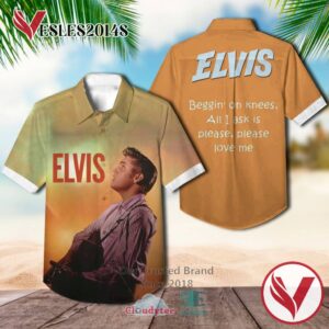 Elvis Presley All I ask is please Hawaiian Casual Shirt, Best Gifts For Summer Vesles2014S