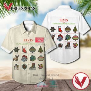 Elvis Presley Elvis Sings the Wonderful World Casual Hawaiian Shirt, Best Gifts For Summer Vesles2014S 1