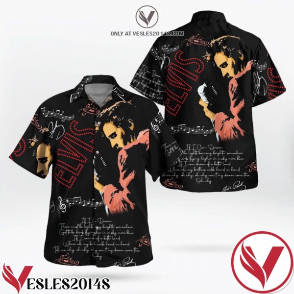 Elvis Presley If I Can Dream Hawaiian Shirt, Unique Gifts For Friends - Vesles2014S 1