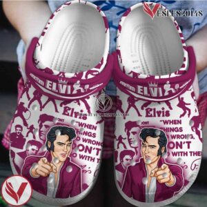 Elvis Presley Music Crocs Crocband Clogs Shoes, Unique Gifts For Fans Style 2 - Vesles2014S