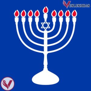 Emblazoned Menorah Hanukkah Holiday Hockey Jersey - Vesles2014S 4