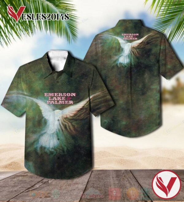 Emerson, Lake & Palmer Album Album Hawaiian Shirt, Best Gift For Music Lovers Vesles2014S