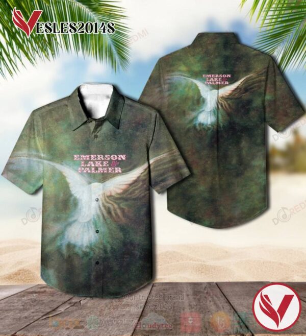 Emerson, Lake & Palmer Album Hawaiian Shirt, Best Gift For Music Lovers Vesles2014S