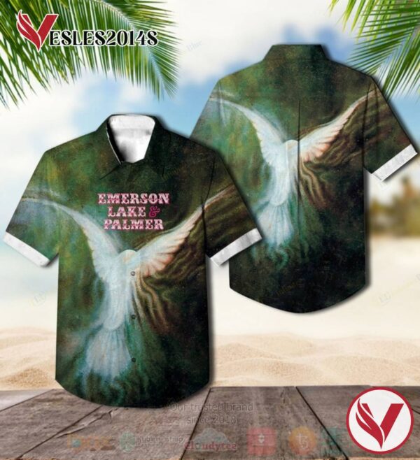 Emerson, Lake & Palmer Album Hawaiian Shirt, Best Gift For Music Lovers Vesles2014S 6cA