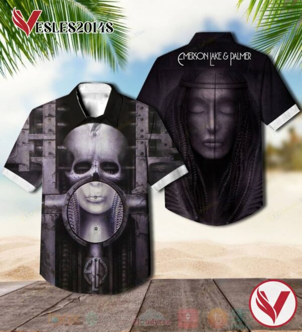 Emerson, Lake & Palmer Brain Salad Surgery Black Album Hawaiian Shirt, Best Gift For Music Lovers Vesles2014S