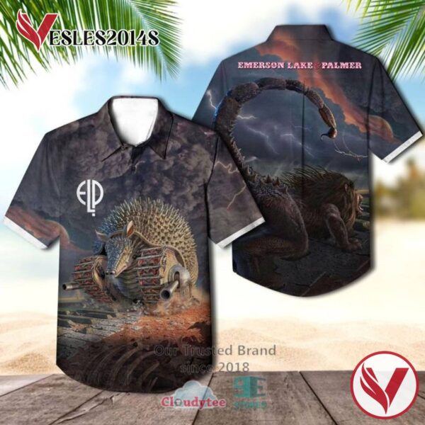 Emerson, Lake and Palmer Album Hawaiian Casual Shirt, Best Gift For Music Lovers Vesles2014S