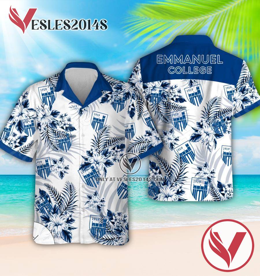Emmanuel College Aloha Summer Shirt And Shorts, Perfect Gifts Idea In Holiday - Vesles2014S 1