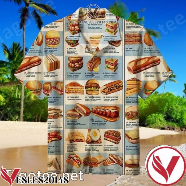Encyclopedia Of Sandwiches Hawaiian Shirt, Unique Gifts For Friends - Vesles2014S 1