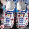 England National Football Team 2024 EuroCrocs Crocband Clogs Shoes Comfortable For Men Women and Kids, Unique Gift From Vesles2014S