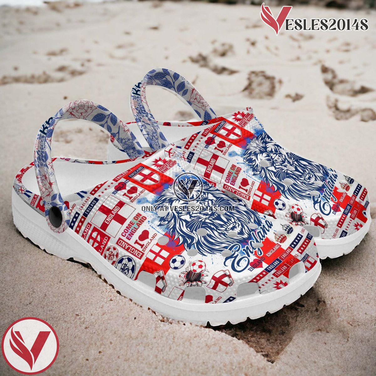 England National Football TeamCrocs Crocband Clogs Shoes Comfortable For Men Women and Kids, Unique Gift From Vesles2014S 2