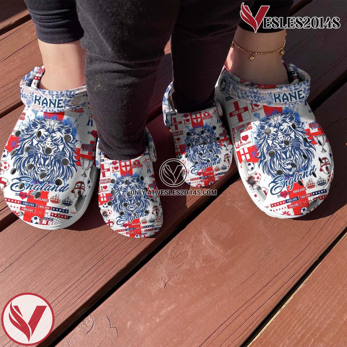 England National Football TeamCrocs Crocband Clogs Shoes Comfortable For Men Women and Kids, Unique Gift From Vesles2014S 3