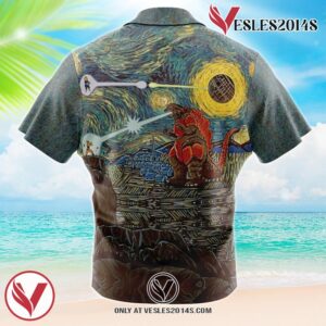 Epic Battle Dragon Ball Z Hawaiian Button Up Shirt, Perfect Gifts For Anime Lovers - Vesles2014S 1