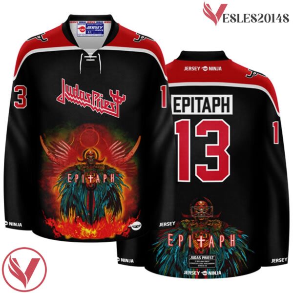 Epitaph Judas Priest Black Jersey - Vesles2014S 2