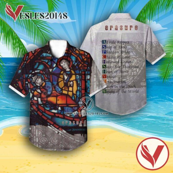 Erasure The Innocents Album Cover Hawaiian Shirt, Unique Gifts For Music Lovers - Vesles2014S