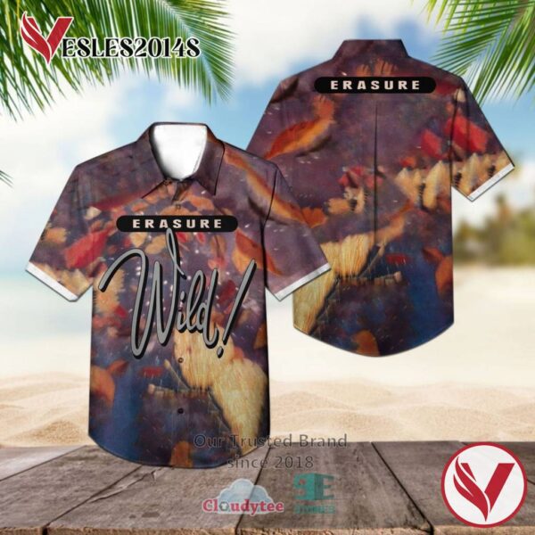 Erasure Wild 1989 Album Hawaiian Shirt, Best Gift For Music Lovers Vesles2014S