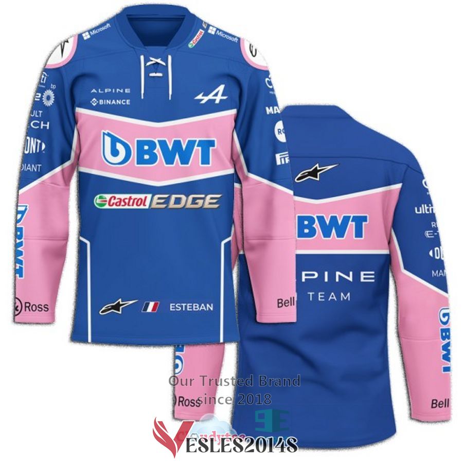 Esteban Ocon Alpine F1 Team BWT Hockey Jersey, Trending Gifts For Fans - Vesles2014s