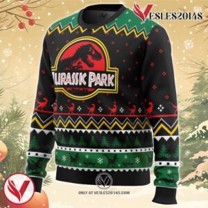 Ethics of Cloning Jurassic Park Ugly Christmas Sweater, Unique Christmas Gift For Fans - Vesles2014S 1