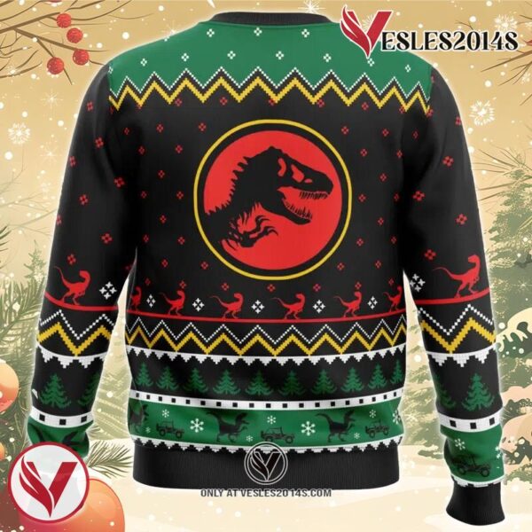 Ethics of Cloning Jurassic Park Ugly Christmas Sweater, Unique Christmas Gift For Fans - Vesles2014S 3