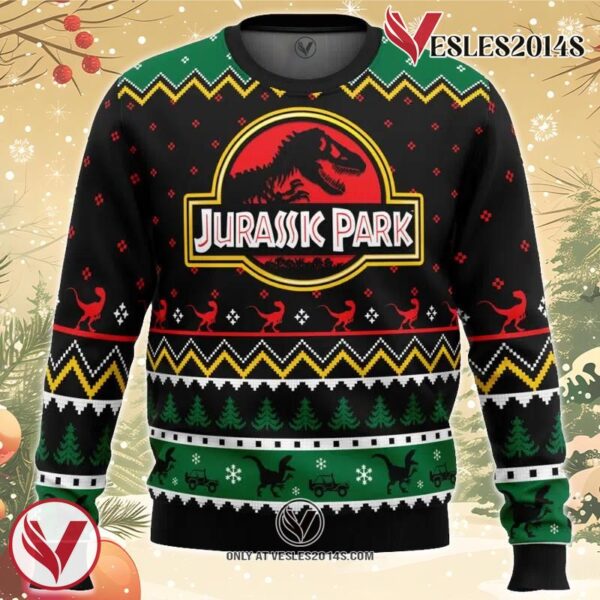 Ethics of Cloning Jurassic Park Ugly Christmas Sweater, Unique Christmas Gift For Fans - Vesles2014S