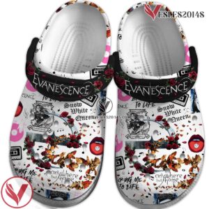 Evanescence Music Crocs Crocband Clogs Shoes, Unique Gifts For Fans Style 2 - Vesles2014S 4