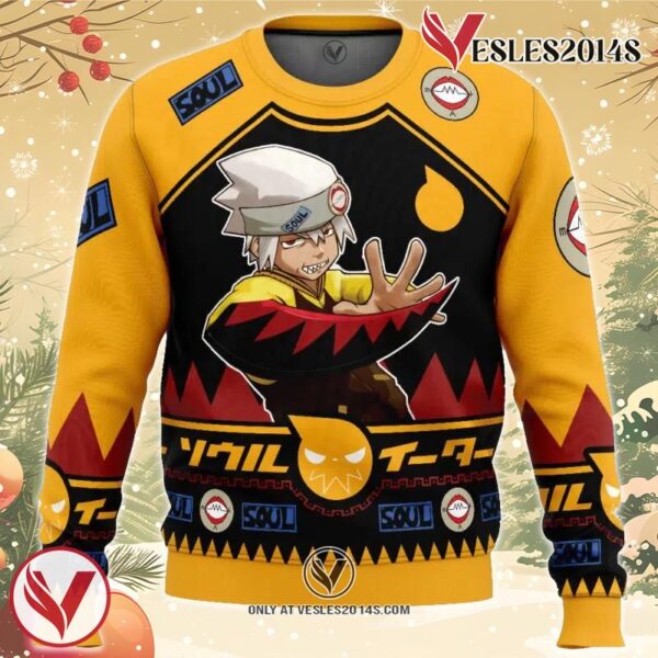 Evans Soul Eater Ugly Christmas Sweater, Unique Christmas Gift For Fans - Vesles2014S