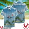 Evel Knievel Riding Motorcycle Palm Tree Blue Hawaiian Shirt, Unique Gifts For Friends - Vesles2014S 1