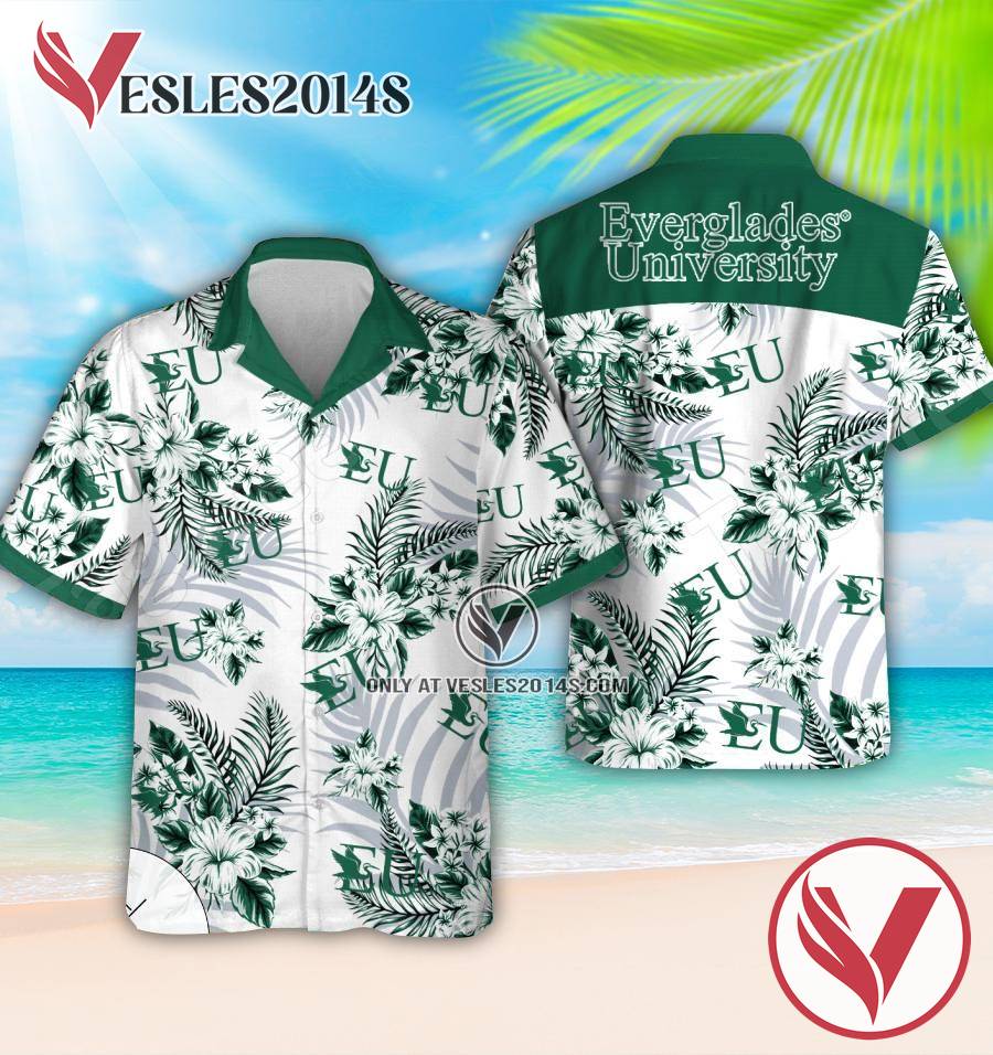 Everglades University Aloha Summer Shirt And Shorts, Perfect Gifts Idea In Holiday - Vesles2014S 1
