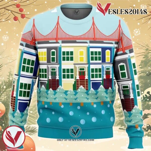 Everywhere Full House Ugly Christmas Sweater, Unique Christmas Gift For Fans - Vesles2014S
