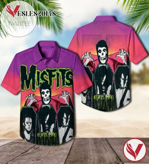 Evilive Live album by Misfits Hawaiian Shirt, Best Gift For Music Lovers Vesles2014S