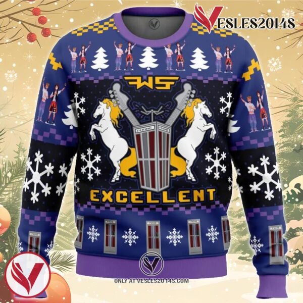 Excellent Bill and Ted Ugly Christmas Sweater, Unique Christmas Gift For Fans - Vesles2014S