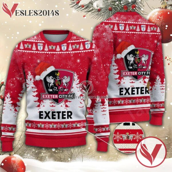 Exeter City Sport Ugly Christmas Sweater, Unique Gifts For Fans - Vesles2014aS 1