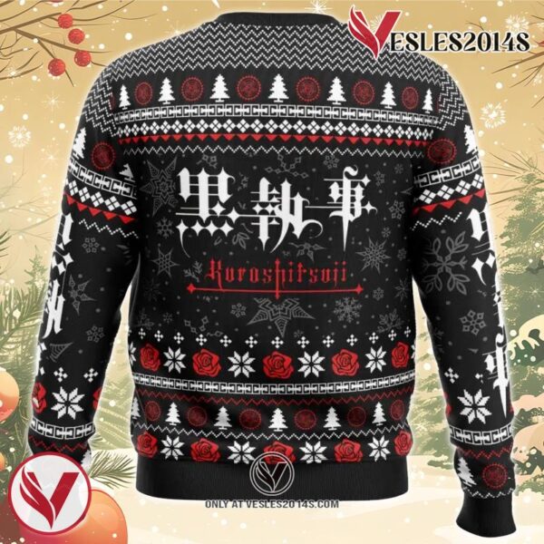 Expensive Gifts Black Butler Ugly Christmas Sweater, Unique Christmas Gift For Fans - Vesles2014Ss 1
