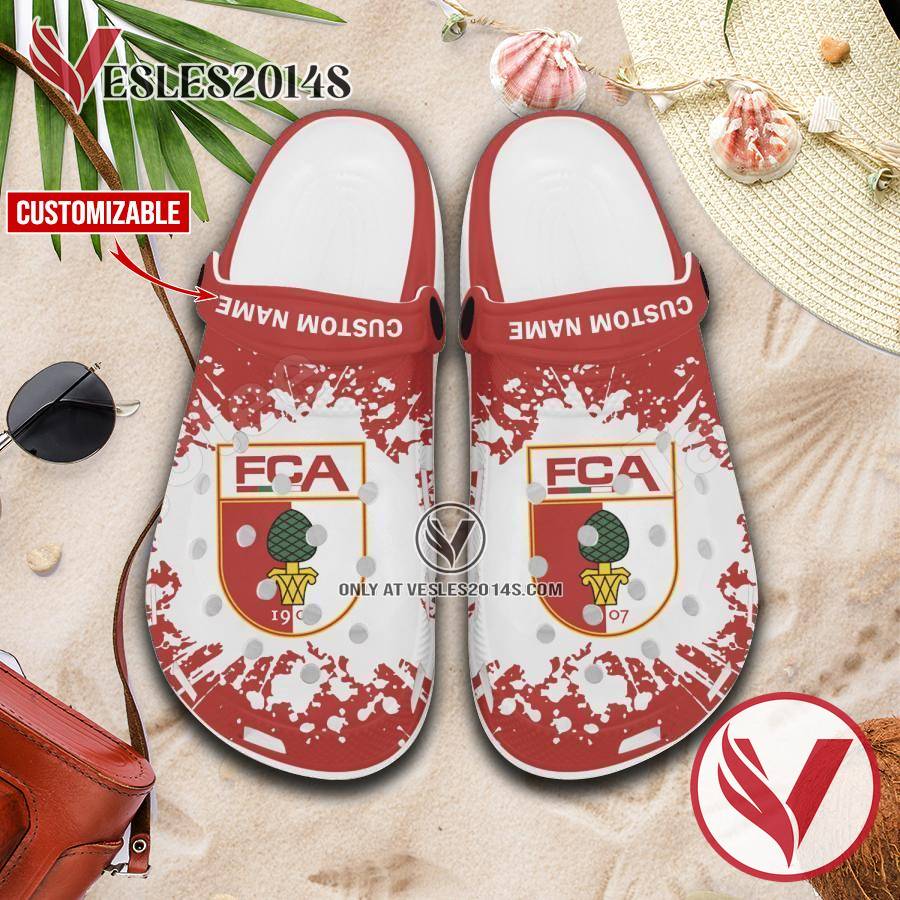 FC Augsburg Custom Crocs Shoes For Men And Women, Unique Clogs Shoes For Fans - Vesles2014S 1