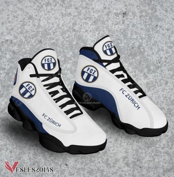 FC Zürich Air Jordan 13 Shoes, Best Sneaker Gifts For Fans - Vesles2014s 1