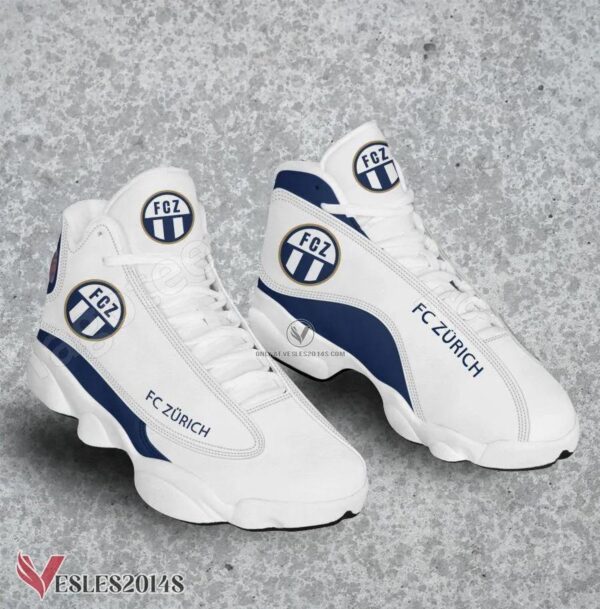 FC Zürich Air Jordan 13 Shoes, Best Sneaker Gifts For Fans - Vesles2014s