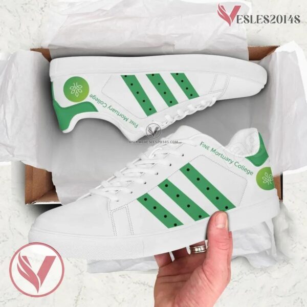 FINE Mortuary College Print Stan Smith Shoes, Unique Sneaker For Fans - Vesles2014s