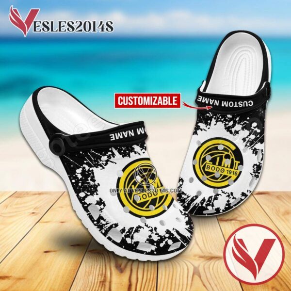 FK Bodo Glimt Logo Custom Crocs Shoes For Men And Women, Unique Clogs Shoes For Fans - Vesles2014S