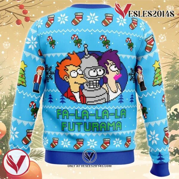 Fa-La-La-La Futurama Ugly Christmas Sweater, Unique Christmas Gift For Fans - Vesles2014S 1