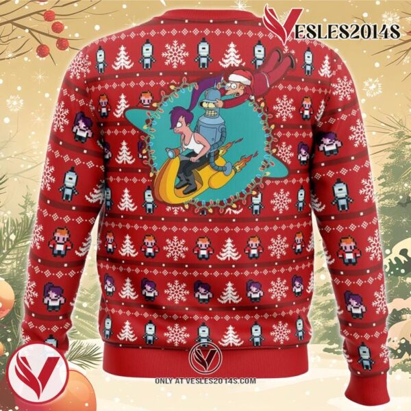 Fa-La-La-La Futurama Ugly Christmas Sweater, Unique Christmas Gift For Fans - Vesles2014S 4e5 3