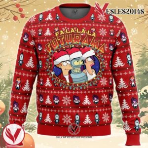 Fa-La-La-La Futurama Ugly Christmas Sweater, Unique Christmas Gift For Fans - Vesles2014S 4e5