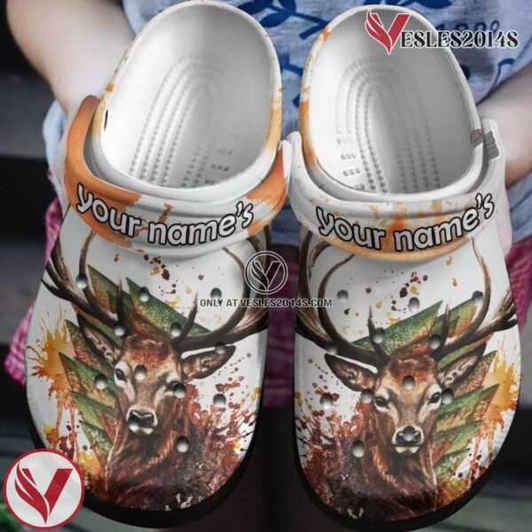 Face Deer Painting Shoes Crocbland Clog Gifts For Men Women, Unique Gift From  Vesles2014S