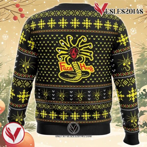 Face Hugs For Everyone Alien Ugly Christmas Sweater, Unique Christmas Gift For Fans - Vesles2014S 1
