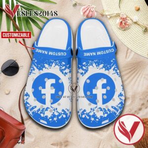 Facebook Logo Crocs Shoes For Men And Women, Unique Clogs Shoes For Fans - Vesles2014S 1