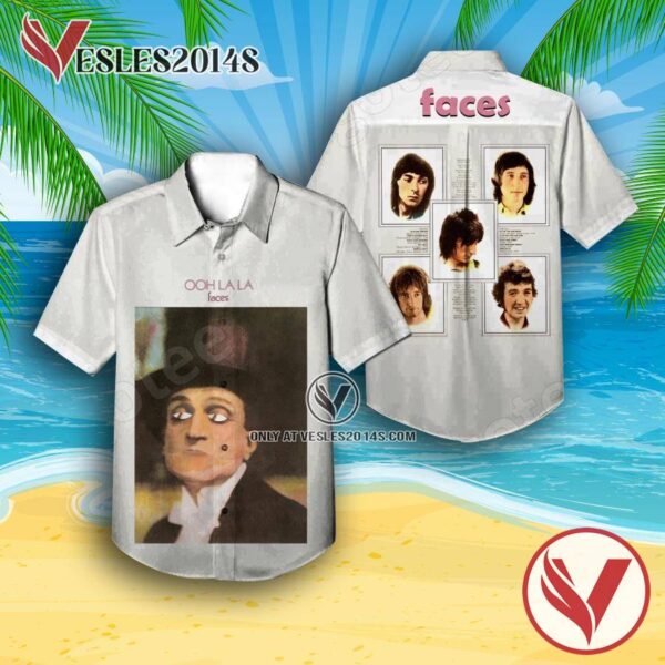 Faces Ooh La La Album Cover Hawaiian Shirt, Unique Gifts For Music Lovers - Vesles2014S